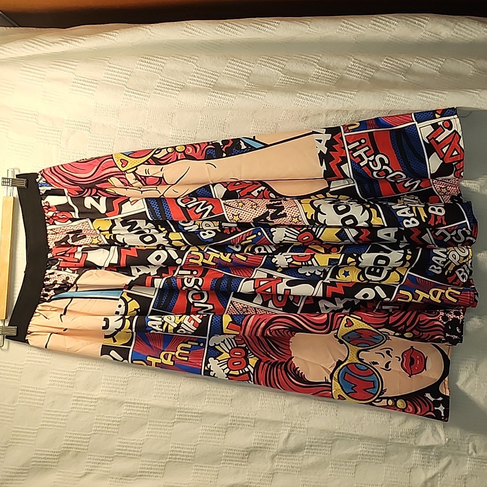Shein Pop Art Skirt Sz. M